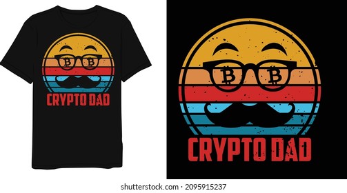 Funny NFT Crypto Bitcoin T-Shirt Design Template