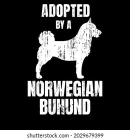 funny norwegian buhund adopted dog wo tank top design vector illustration for use in design and print wall art poster canvas