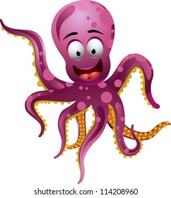 funny octopus cartoon