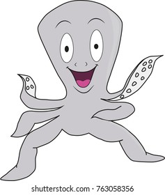 funny octopus cartoon