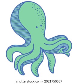 funny octopus wo sport t design vector illustration for use in design and print wall art poster canvas