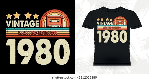Funny Old School Hip Hop Retro Vintage Cassette Music Mixtape T-shirt Design