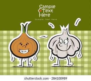 Funny Onion and Garlic