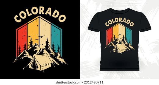 Funny Outdoor Adventure Lover Mountain Nature Retro Vintage Hiking T-shirt Design