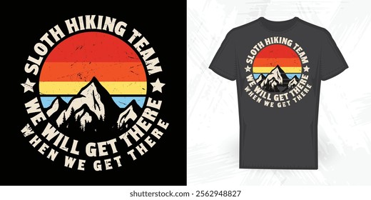 Funny Outdoor Vintage Hiking T-shirt Design