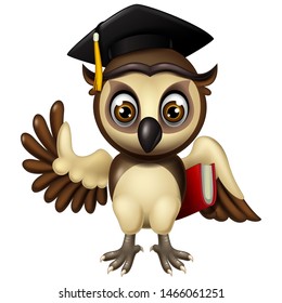 Funny Owl Cartoon For Your Design