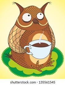 funny owl coffee drinks