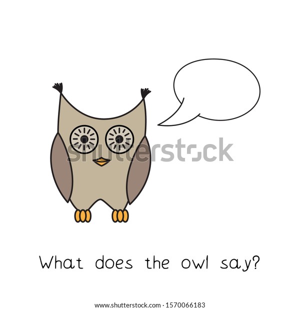 Funny Owl Kids Learning Game Vector Stock Vector (Royalty Free ...