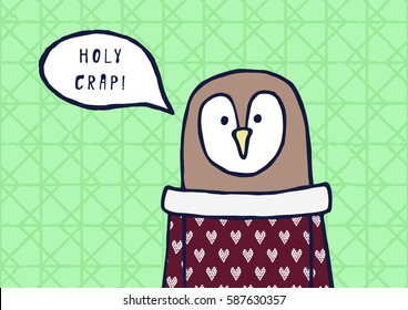 Funny Owl Says 