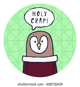 Funny Owl Says 