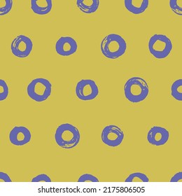 Funny painted circles on canvas. Brush-drawn balloon pattern. Game of tic-tac-toe. Wall panels for wall decorations. Just a print for textiles.