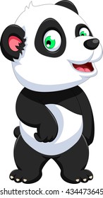 funny panda cartoon for you design