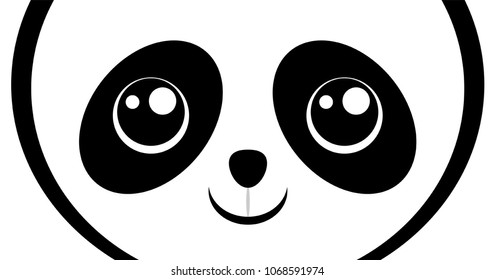 Funny panda face