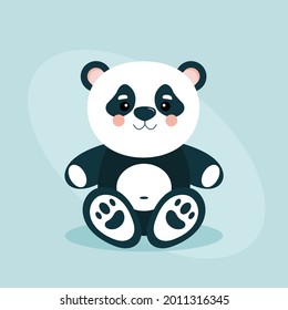 Funny Panda Postkarte für Feiertage