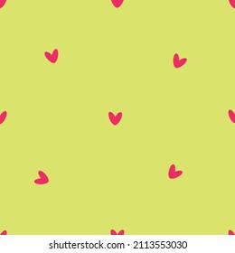 A funny pattern in a child style for Valentine's Day