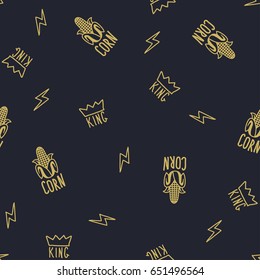 Funny Pattern in Dark Blue