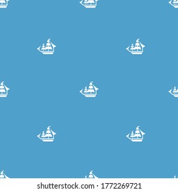 Funny pattern of a galleon ship. Modular image to edit.
