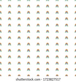 Funny pattern of a rainbow. Repetitive image of a fun rainbow. Modular image to edit.