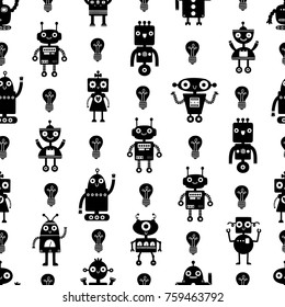 Funny pattern with robots.