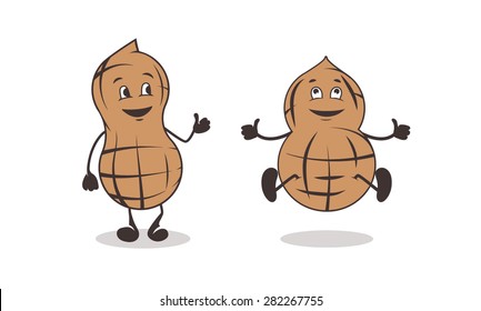 Funny peanut character set