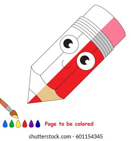 Funny Pencil, the coloring book to educate preschool kids with easy gaming level, the kid educational game to color the colorless half by sample.