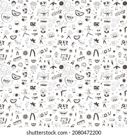 funny people ,humor - seamless vector background