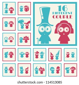 Funny people icons