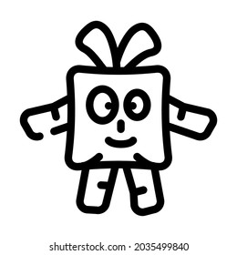 funny pet toy line icon vector. funny pet toy sign. isolated contour symbol black illustration