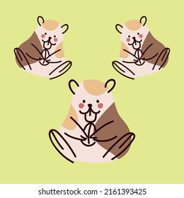 funny pets hamster with food