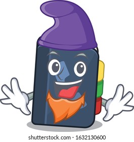 Funny phone book cartoon mascot performed as an Elf