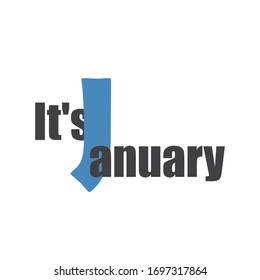 Graciosa frase sobre el mes del año. Diseño creativo en un fondo claro para imprimir en ropa y cosas.