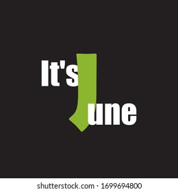 A funny phrase about the month of the year. Creative design on a dark background for printing on clothes and things.