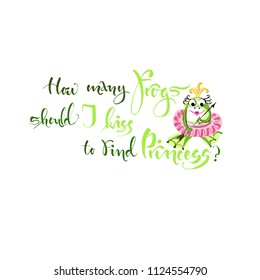 Funny Phrase. Hand lettering and illustration for postcards, T-shirts and etc. Black ink handwritten text, transformed into a vector.