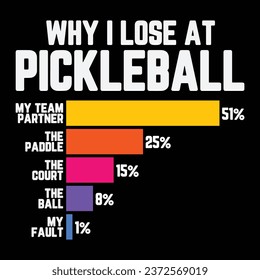 Funny Pickleball Humor T shirt