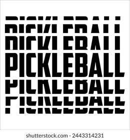 Funny Pickleball Player Sports Pickleball Retro Vintage Pickleball T-shirt Design