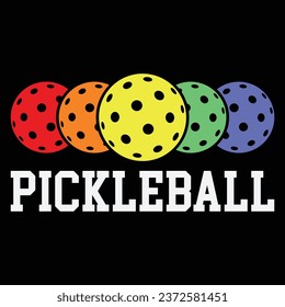 Funny Pickleball T Shirt Paddle Sports Player Retro Vintage Gift