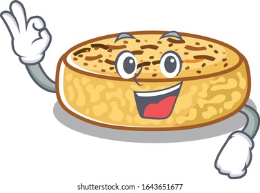 A funny picture of crumpets making an Okay gesture