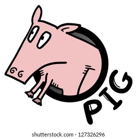Funny pig