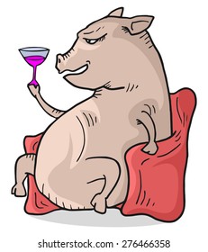 funny pig
