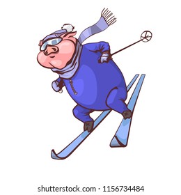 487 Skiing pig Images, Stock Photos & Vectors | Shutterstock