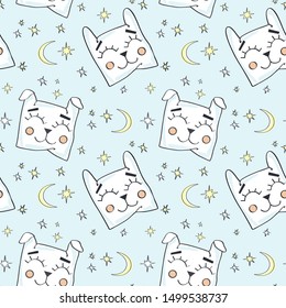 Funny pillows. Vector illustration for baby seamless pattern.