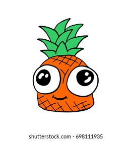 funny pineapple draw