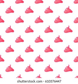 Funny pink cream background. vector seamless pattern
