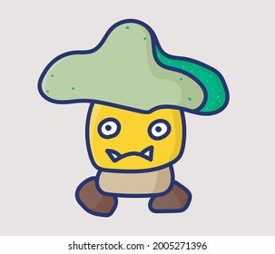 Funny pirate wearing a hat.  Green and yellow are similar to the color of avocado.  Suitable for use as a design for t-shirts, tote bags, and frames.