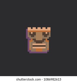 Funny pixel totem