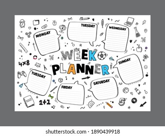 Funny planner template paper list