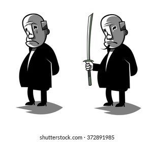 funny politician, set two vector illustration