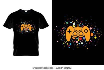 Funny Polka Dot Video games lover gift t-shirt vector gaming console International Dot Day T-Shirt