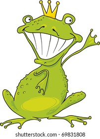funny prince frog