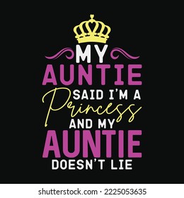 Funny Princess Girl Birthday Gift For Niece From Auntie